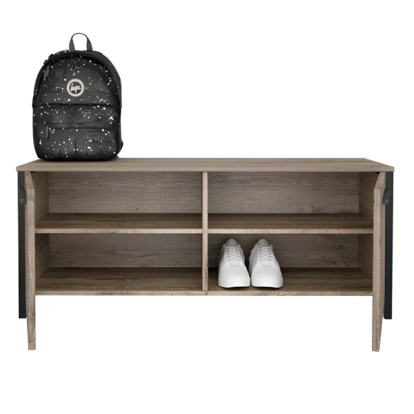 Тумба для взуття Сієста чорний метал