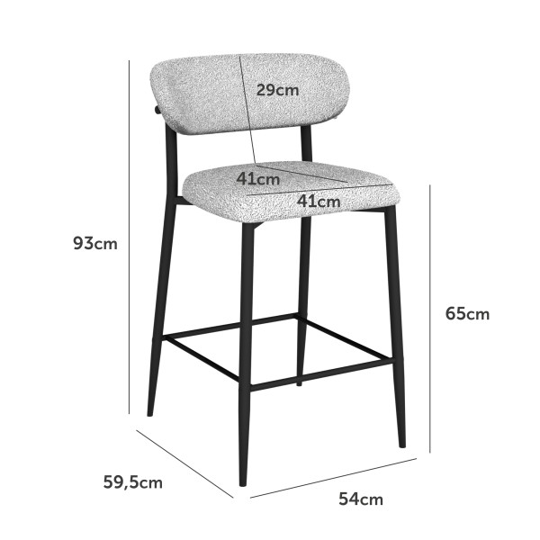 Напівбарний стілець B-160 – сучасний дизайн та комфорт