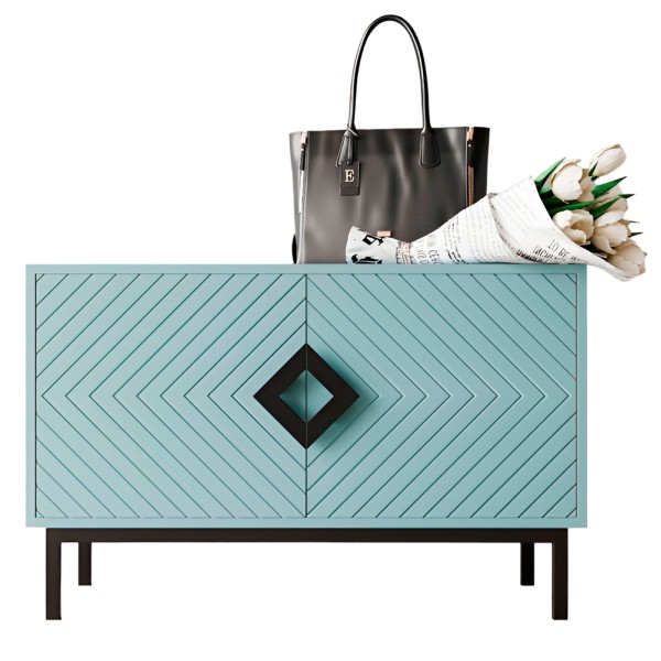 Тумба для взуття Оксфорд чорний метал – сучасний стиль для вашого передпокою