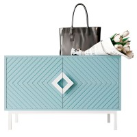 Тумба для взуття Оксфорд білий метал