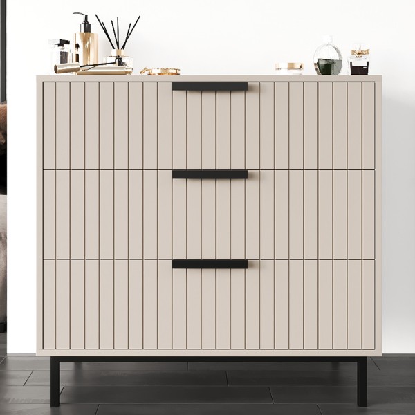 Комод Нью-Йорк чорний метал: сучасний стиль для вашої спальні