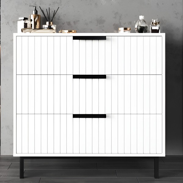 Комод Нью-Йорк чорний метал: сучасний стиль для вашої спальні