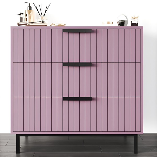 Комод Нью-Йорк чорний метал: сучасний стиль для вашої спальні