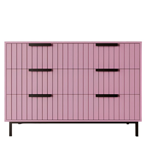 Комод Нью-Йорк 2 чорний метал – елегантний та практичний вибір для вашої спальні