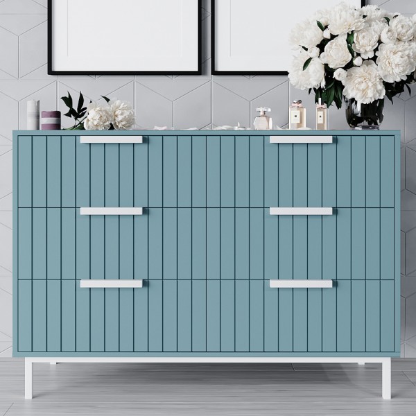 Комод Нью-Йорк 2 білий метал - сучасний стиль для вашої спальні