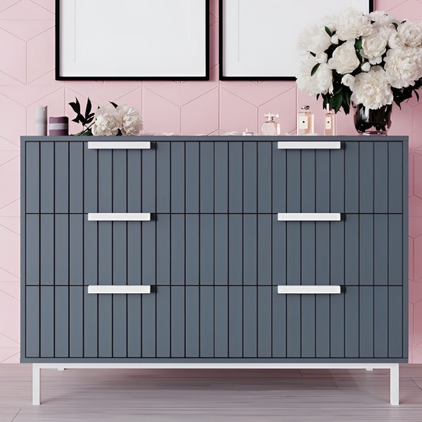 Комод Нью-Йорк 2 білий метал - сучасний стиль для вашої спальні