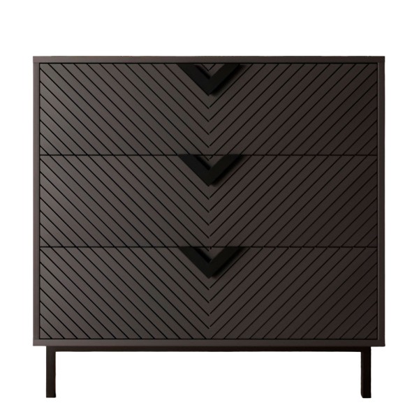 Комод Оксфорд чорний метал