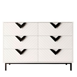 Комод Оксфорд 2 чорний метал