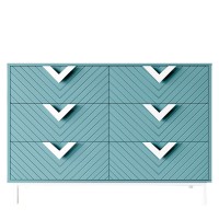 Комод Оксфорд 2 білий метал