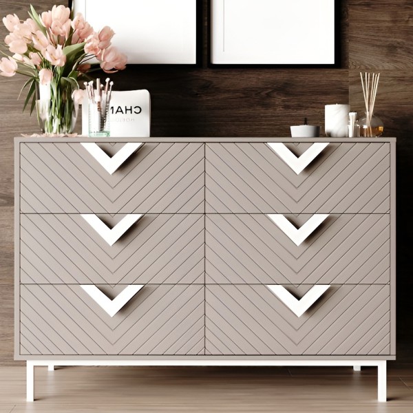 Комод Оксфорд 2 білий метал — стиль і функціональність для вашої спальні