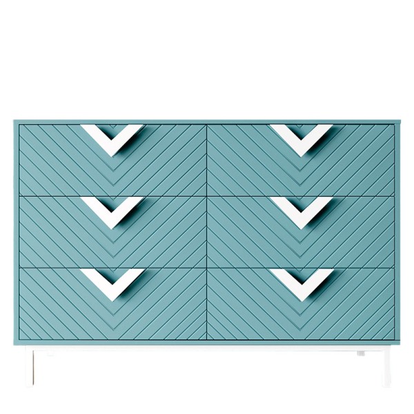 Комод Оксфорд 2 білий метал — стиль і функціональність для вашої спальні