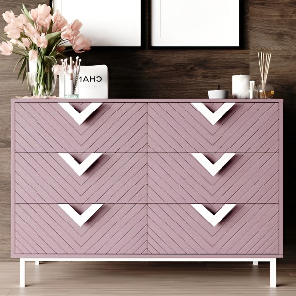 Комод Оксфорд 2 білий метал — стиль і функціональність для вашої спальні