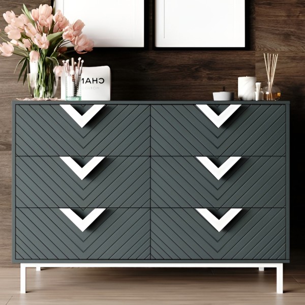 Комод Оксфорд 2 білий метал — стиль і функціональність для вашої спальні