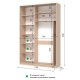 Шафа-купе E-line 2.1 ДСП 1700х450