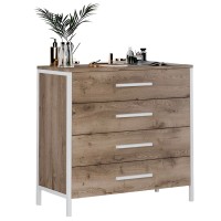 Комод Техас білий метал