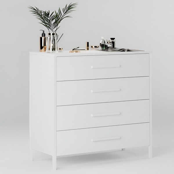 Комод Техас білий метал – стильний та функціональний вибір для спальні