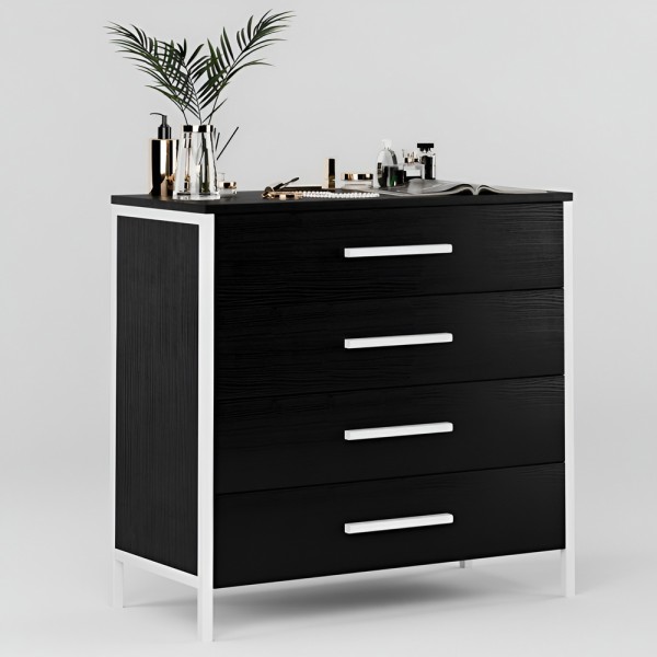 Комод Техас білий метал – стильний та функціональний вибір для спальні