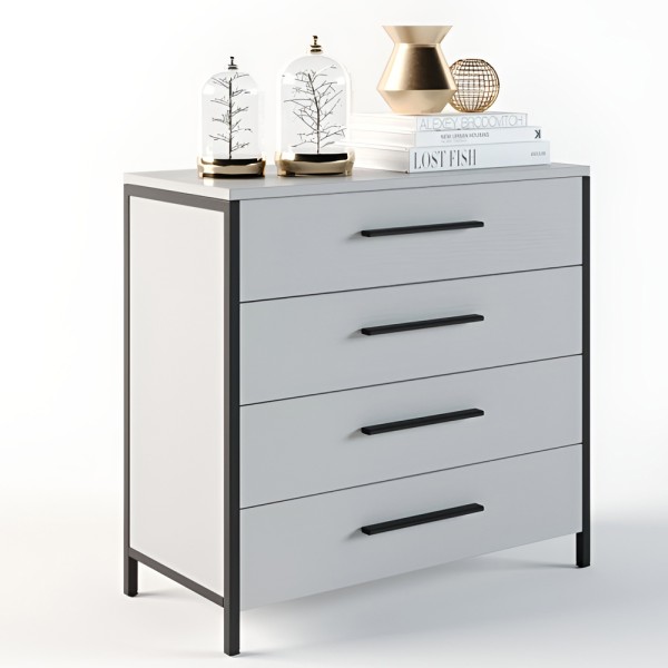 Комод Техас чорний метал