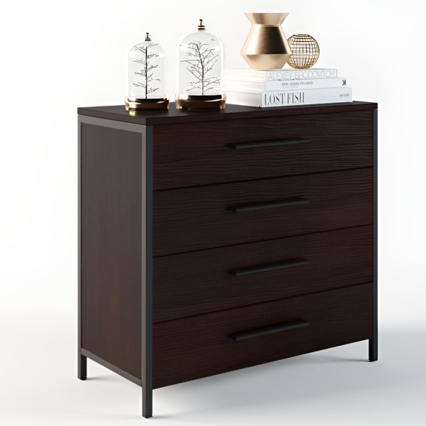 Комод Техас чорний метал