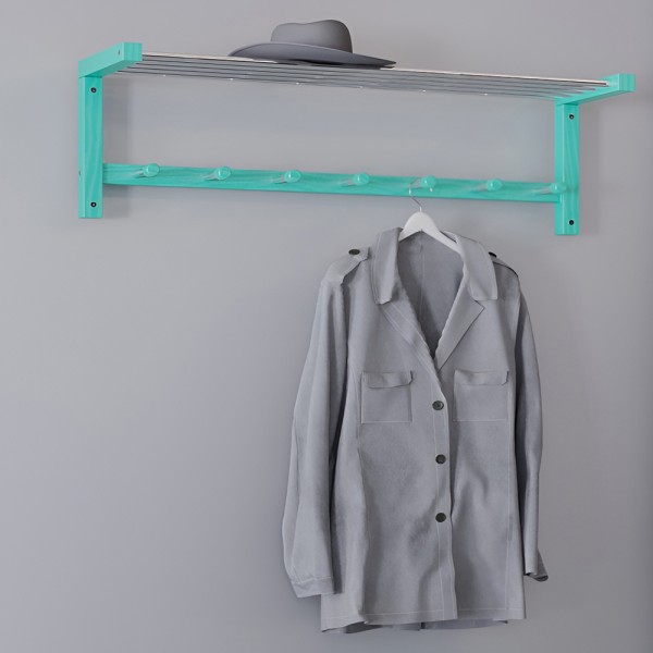 Настінна вішалка NVD-02 з масиву берези