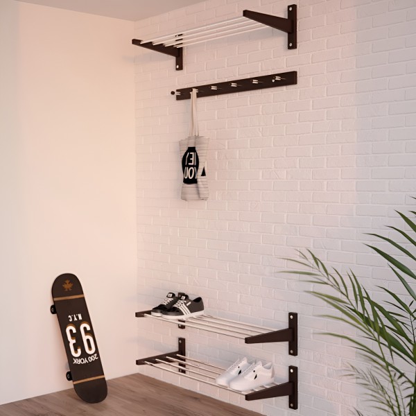 Настінна вішалка / підставка для взуття BR-01 – стильні меблі для передпокою