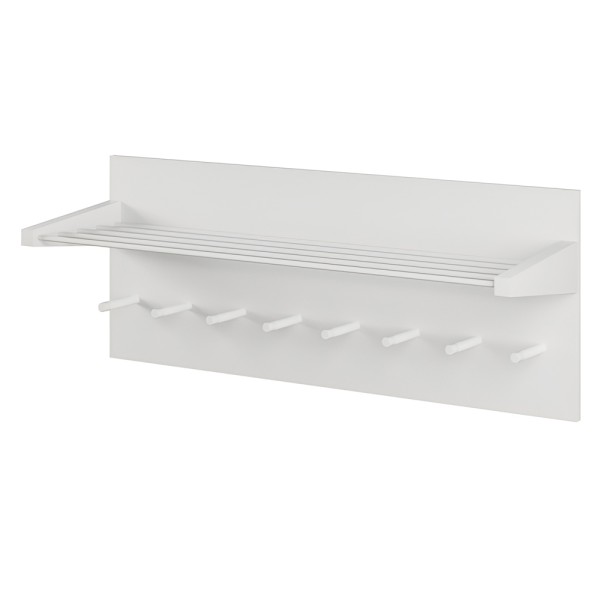 Настінна вішалка Верона 1 білий метал для передпокою