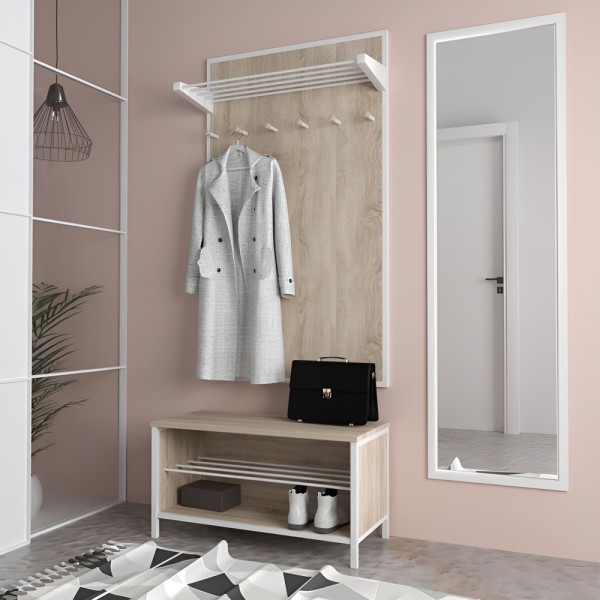 Настінна вішалка Верона 2 білий метал