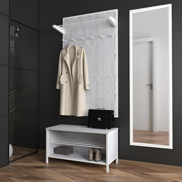 Настінна вішалка Верона 2 білий метал