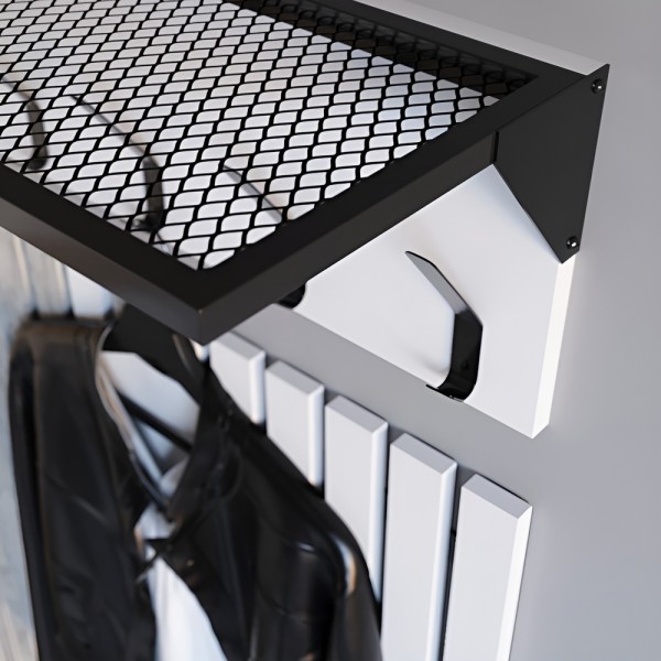 Настінна вішалка ЛТ чорний метал - Стиль для вашого передпокою