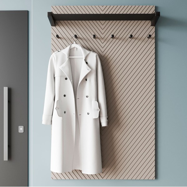 Настінна вішалка Оксфорд чорний метал