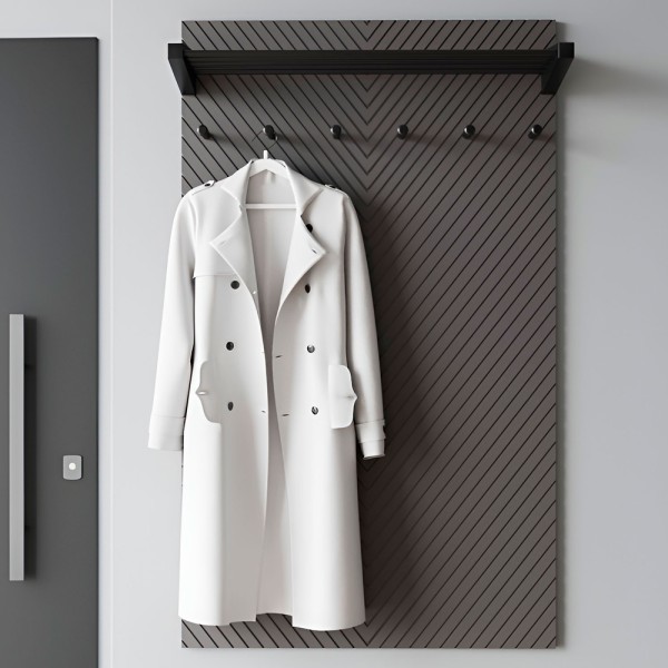 Настінна вішалка Оксфорд чорний метал