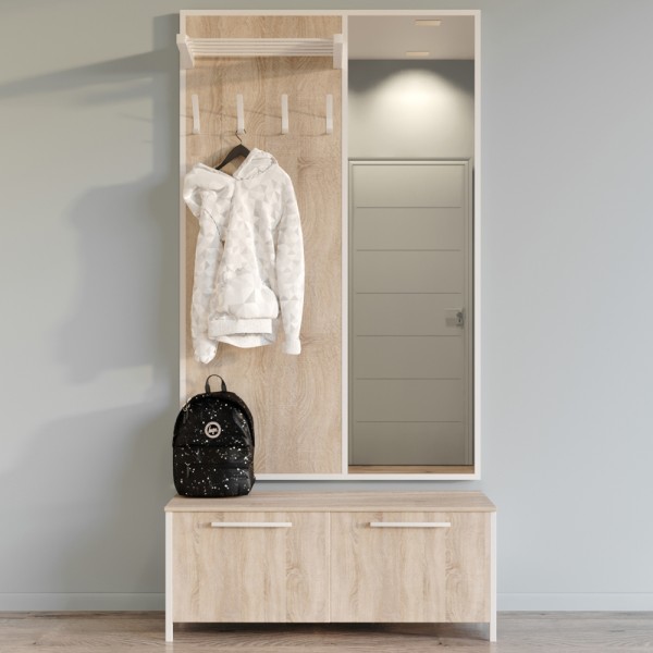 Настінна вішалка із дзеркалом Флорида 2 для вашого передпокою