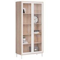 Шафа-вітрина Берлін білий фасад