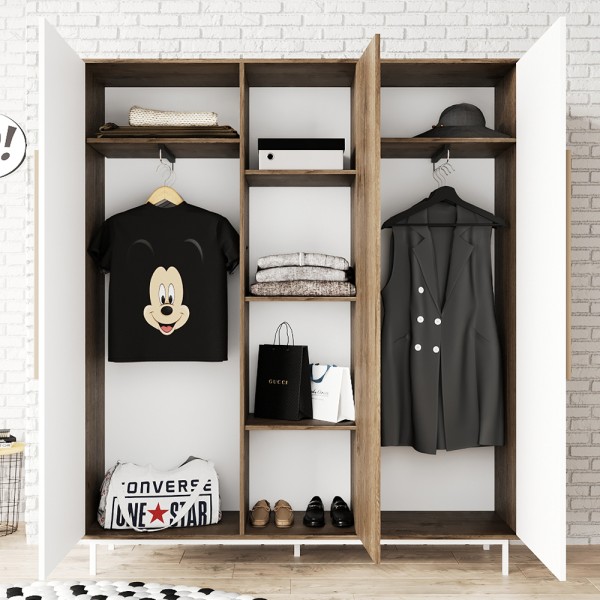 Шафа Бруклін 4 для спальні – стильний лофт та комфорт