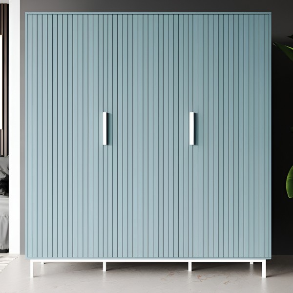 Шафа Нью-Йорк 2 білий метал — для вашої сучасної спальні