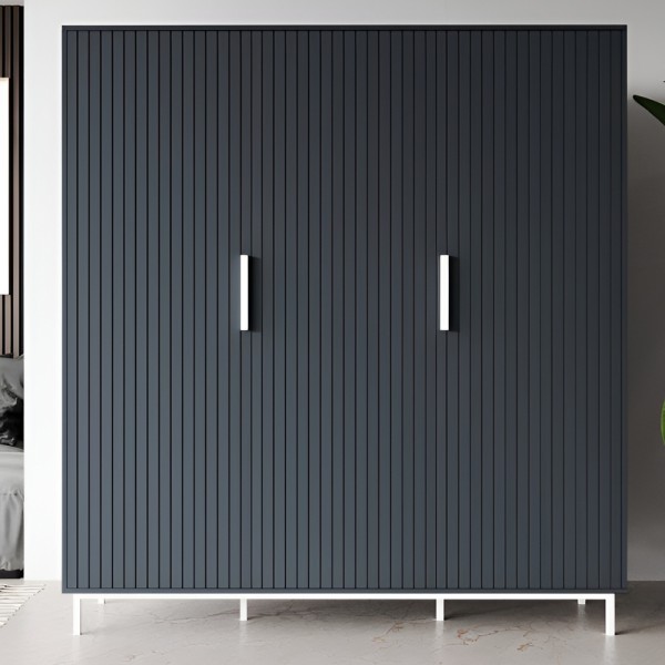 Шафа Нью-Йорк 2 білий метал — для вашої сучасної спальні