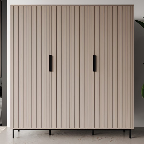 Шафа Нью-Йорк 2 чорний метал для сучасного інтер'єру