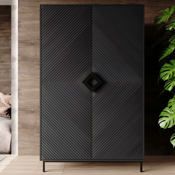 Шафа Оксфорд чорний метал — стиль та комфорт для вашого інтер'єру