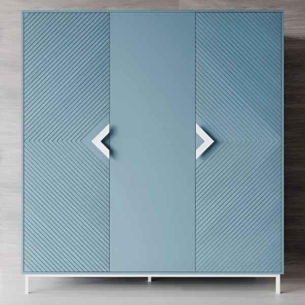 Шафа Оксфорд 2 білий метал - Стиль та функціональність для вашої спальні