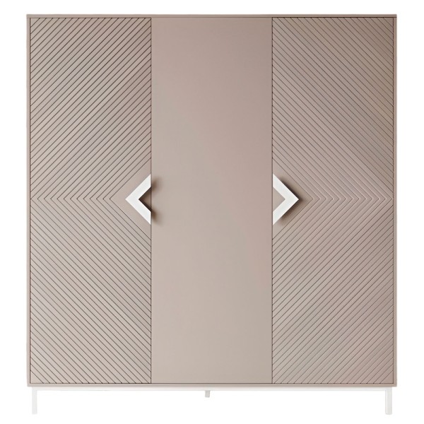 Шафа Оксфорд 2 білий метал - Стиль та функціональність для вашої спальні