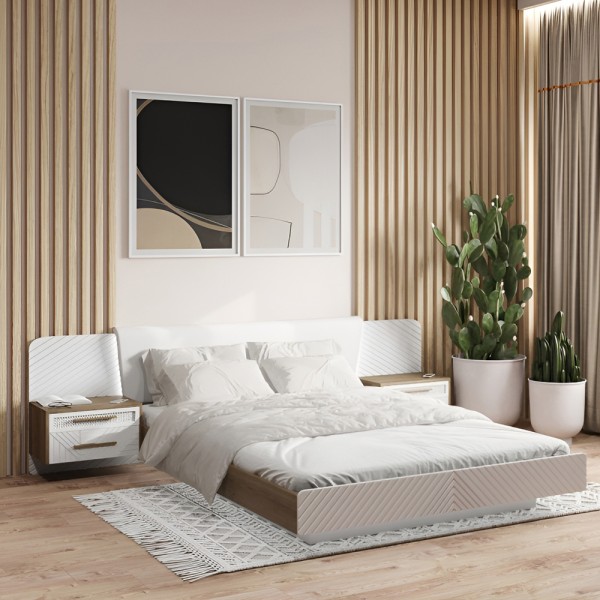 Ліжко з тумбами Бруклін 2 для стильного інтер'єру вашої спальні