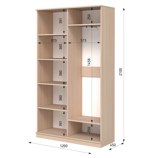 Шафа розпашна ШР 4 МДФ E-line – стиль і функціональність для вашого інтер’єру