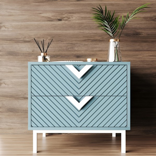 Тумба Оксфорд білий метал