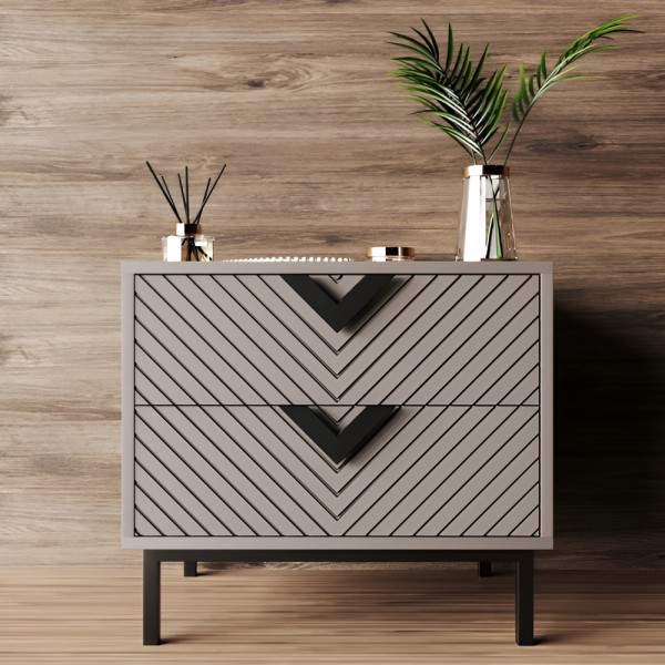 Тумба Оксфорд чорний метал