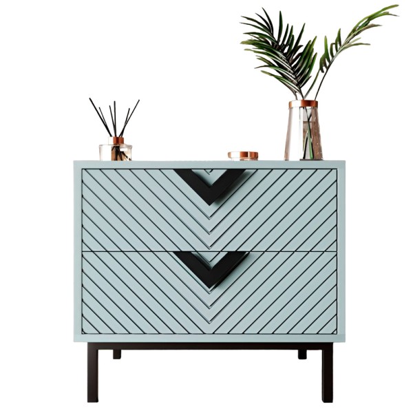 Тумба Оксфорд чорний метал