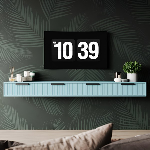 Тумба під ТВ Нью-Йорк з чорними ручками