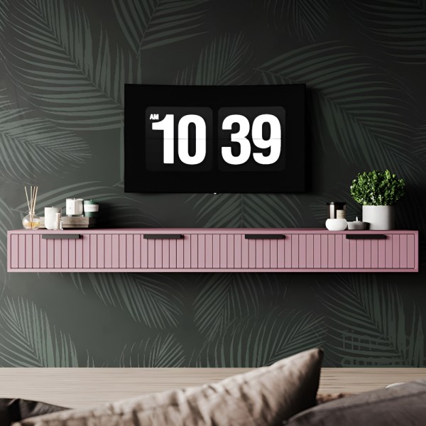 Тумба під ТВ Нью-Йорк з чорними ручками