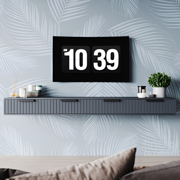 Тумба під ТВ Нью-Йорк з чорними ручками