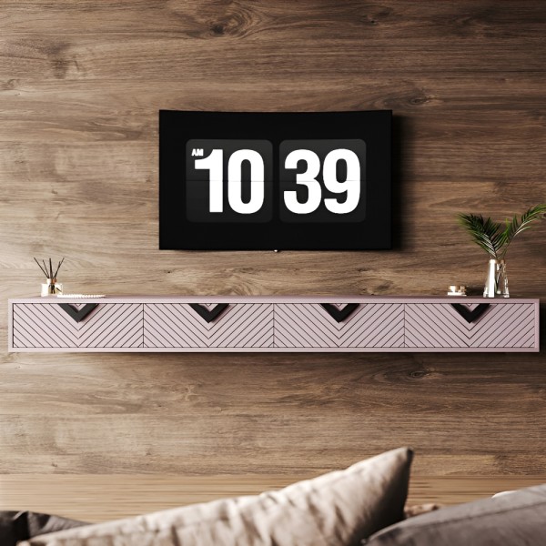 Тумба під ТВ Оксфорд з чорними ручками — стиль для вашої вітальні