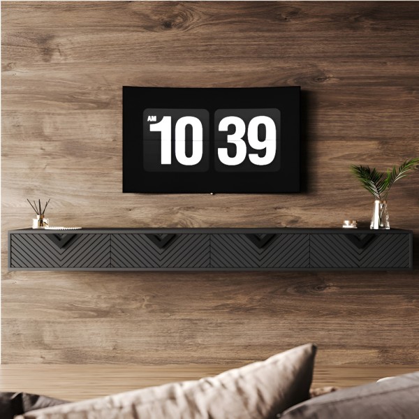 Тумба під ТВ Оксфорд з чорними ручками — стиль для вашої вітальні